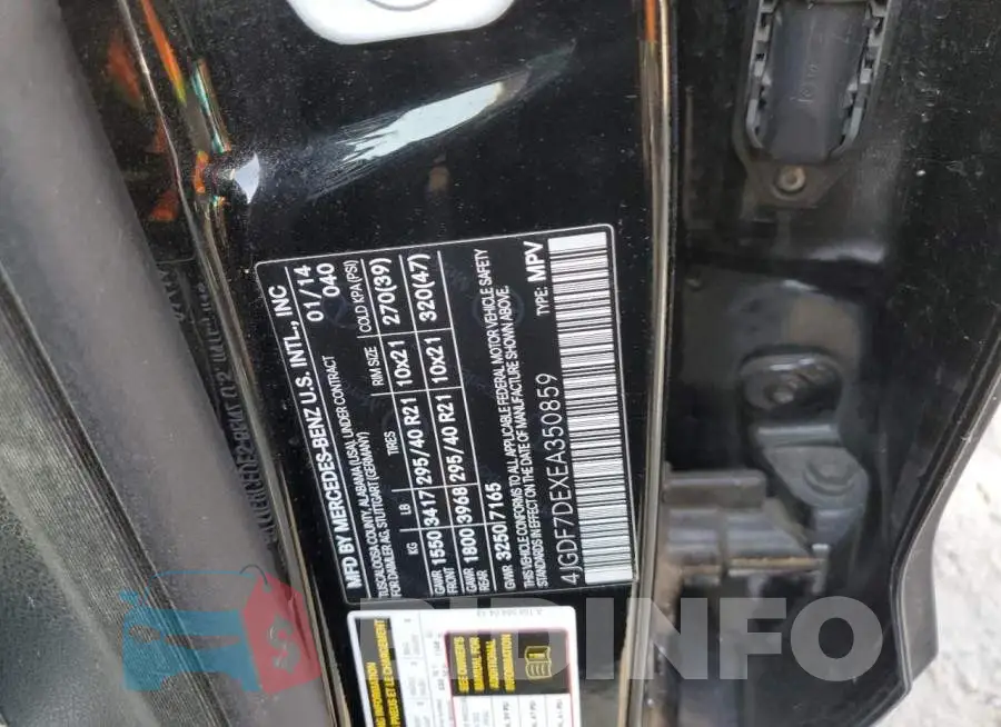 4JGDF7DEXEA350859 Photo# 13
