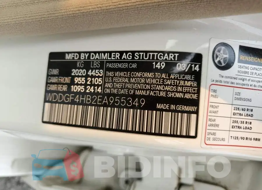 WDDGF4HB2EA955349 Photo# 12