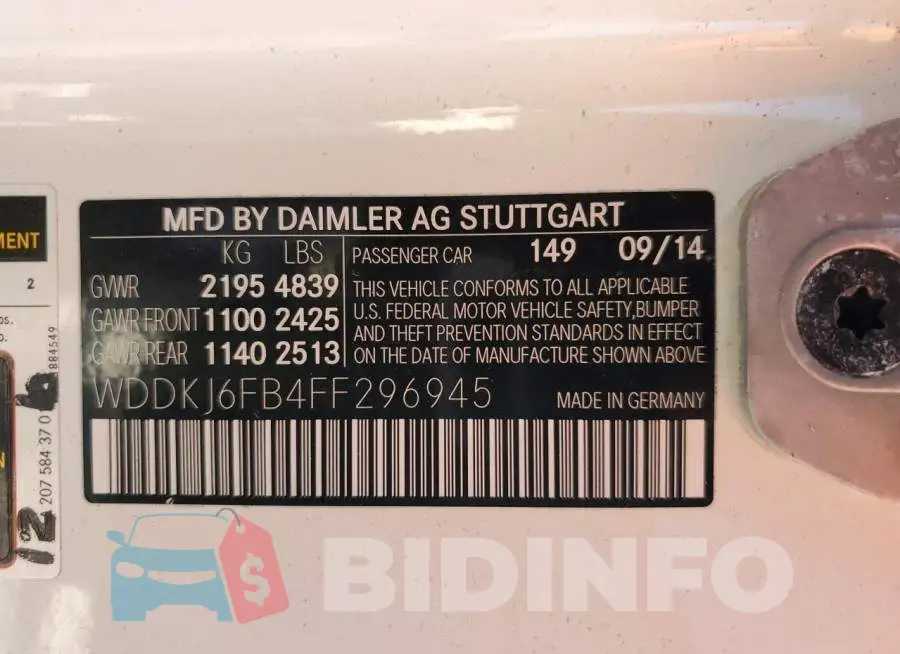 WDDKJ6FB4FF296945 Photo# 12