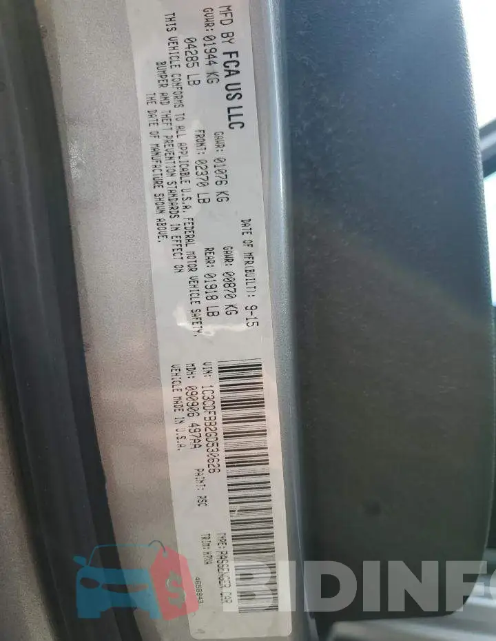 1C3CDFBB2GD530626 Photo# 13