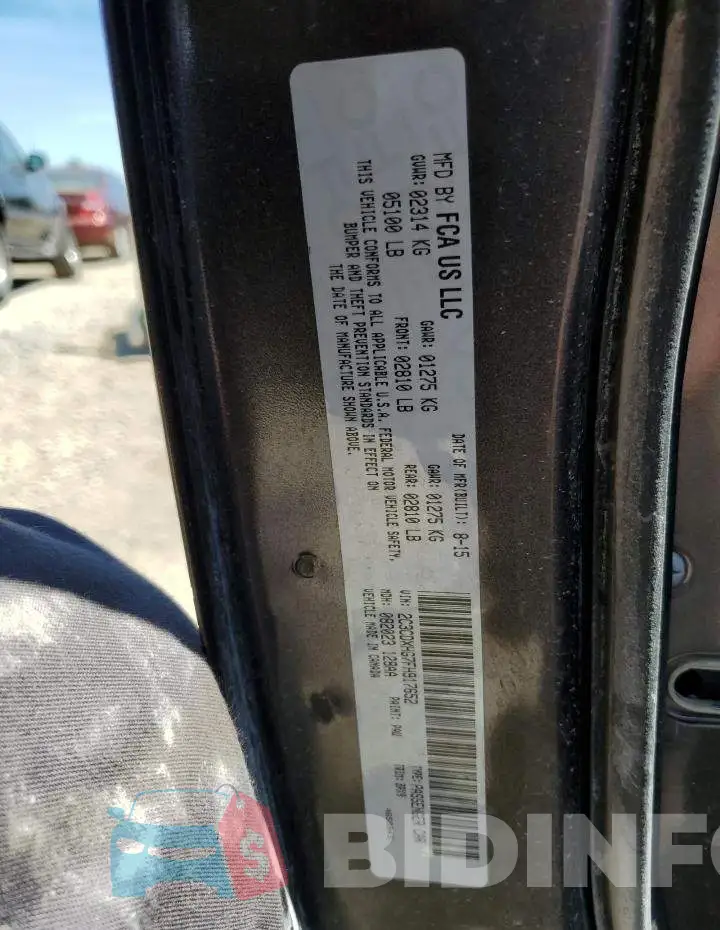 2C3CDXHG7FH917652 Photo# 12