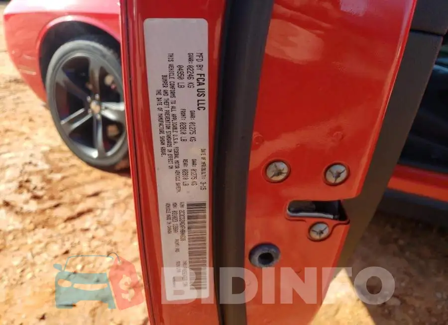 2C3CDZAGXFH804638 Photo# 12