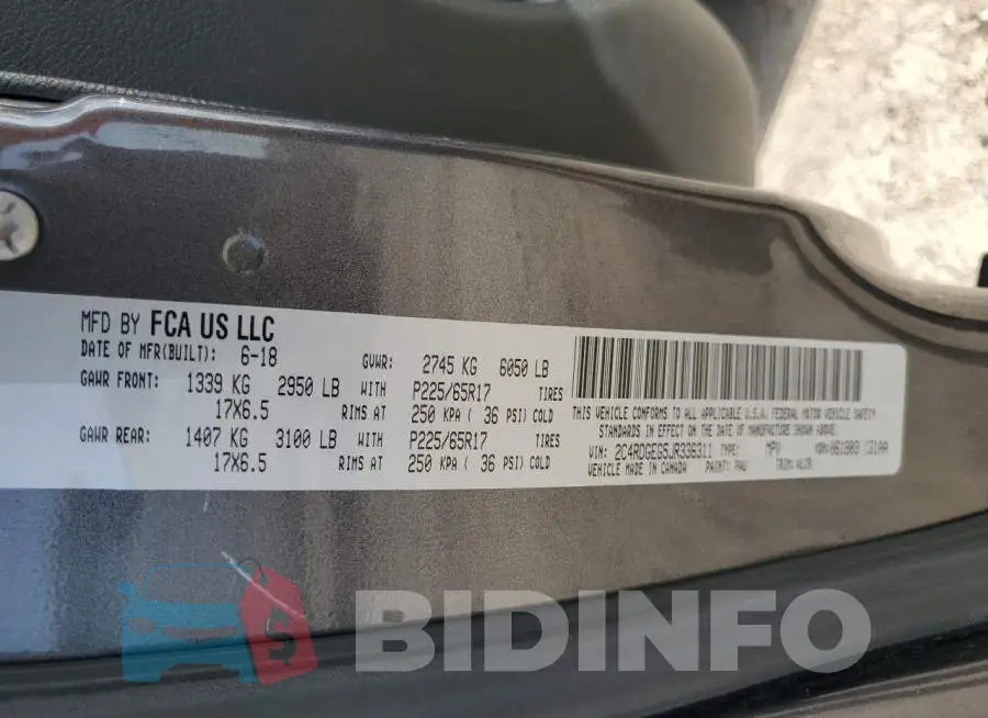 2C4RDGEG5JR336311 Photo# 14
