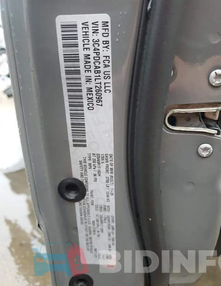 3C4PDCAB1LT260967 Photo# 13