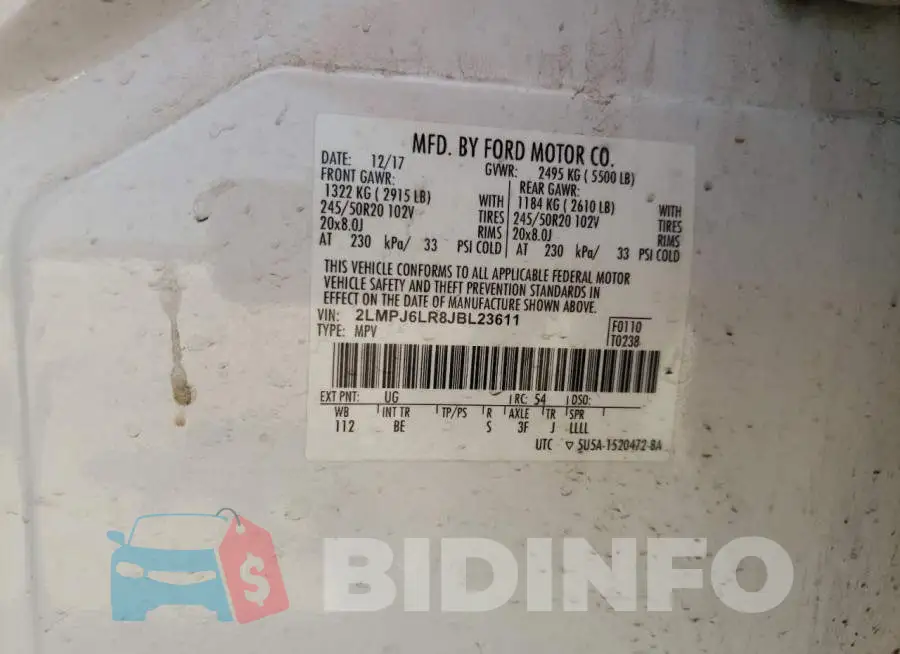 2LMPJ6LR8JBL23611 Photo# 13