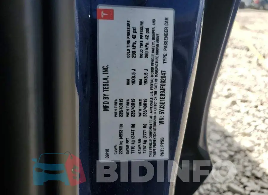 5YJ3E1EB9JF092047 Photo# 12