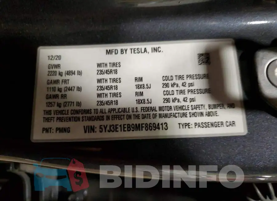 5YJ3E1EB9MF869413 Photo# 13