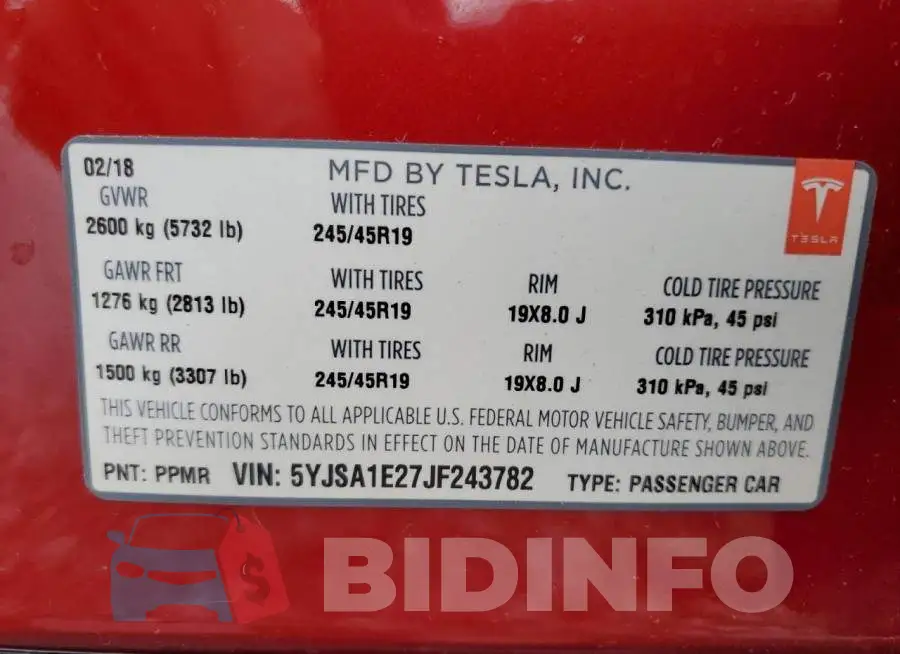 5YJSA1E27JF243782 Photo# 12