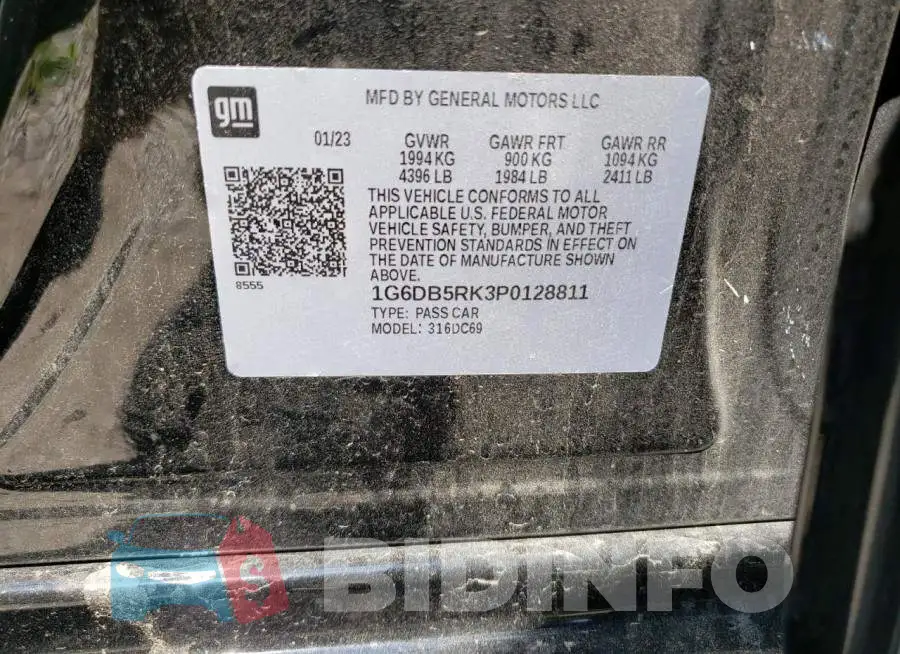 1G6DB5RK3P0128811 Photo# 12