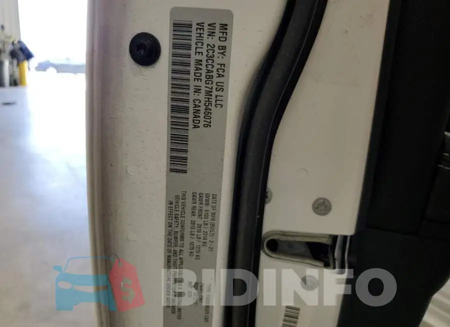 2C3CCABG7MH546076 Photo# 12