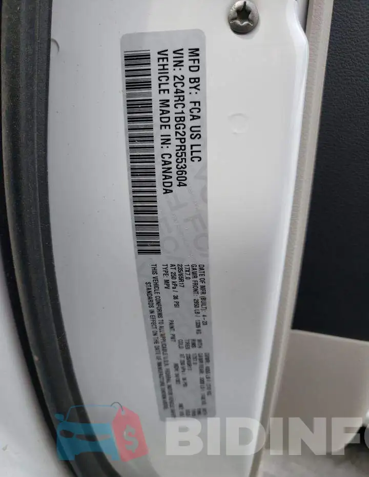 2C4RC1BG2PR553604 Photo# 13