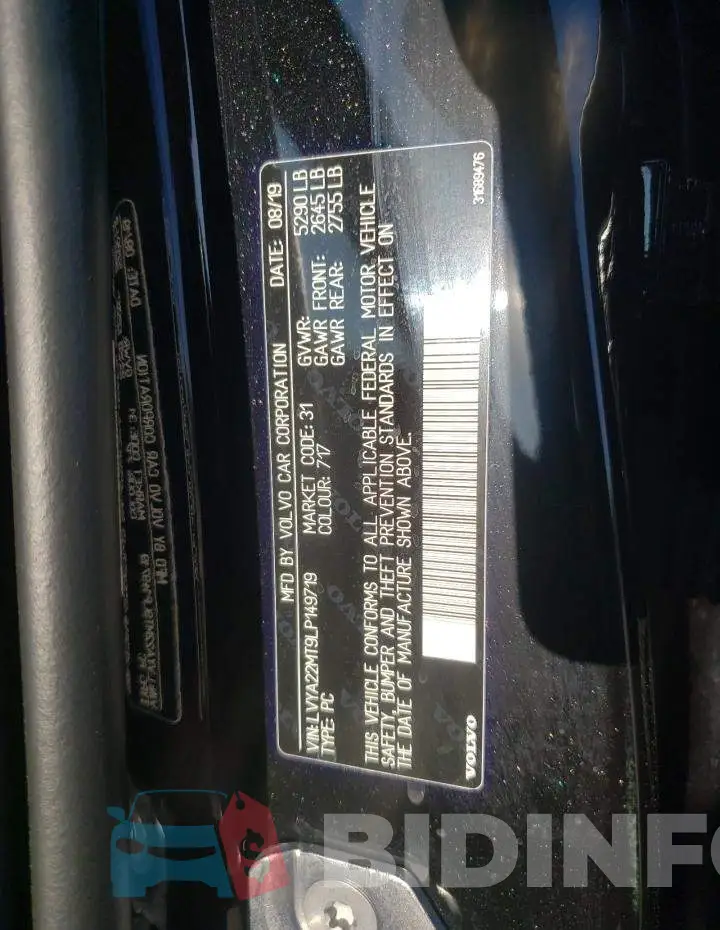 LVYA22MT9LP149719 Photo# 12