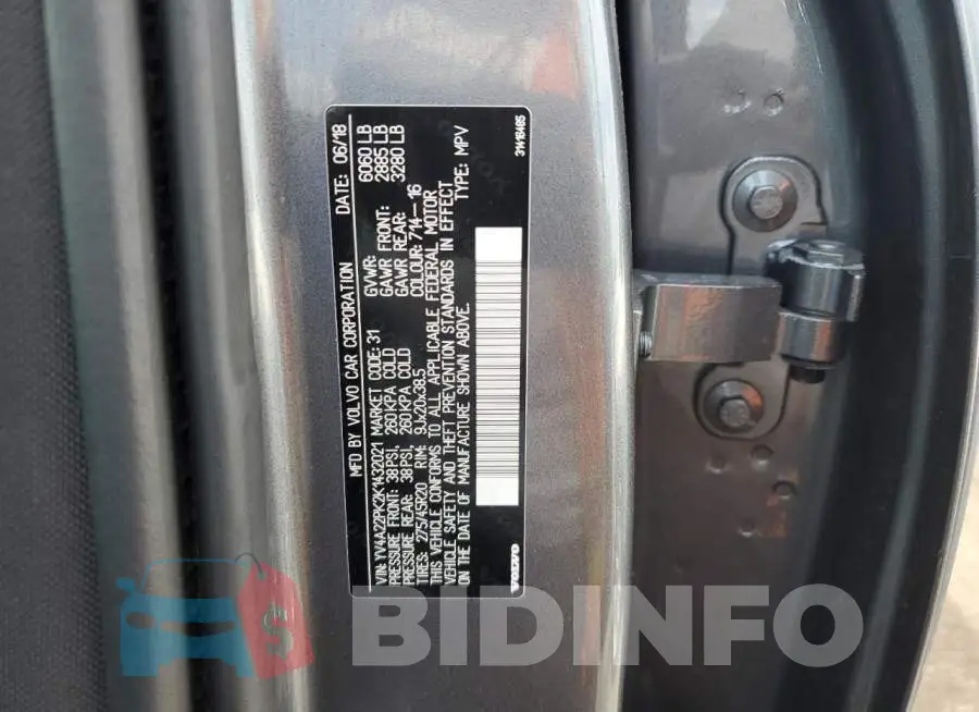 YV4A22PK2K1432021 Photo# 13