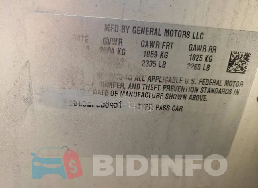 1G11E5SL6EF258451 Photo# 12