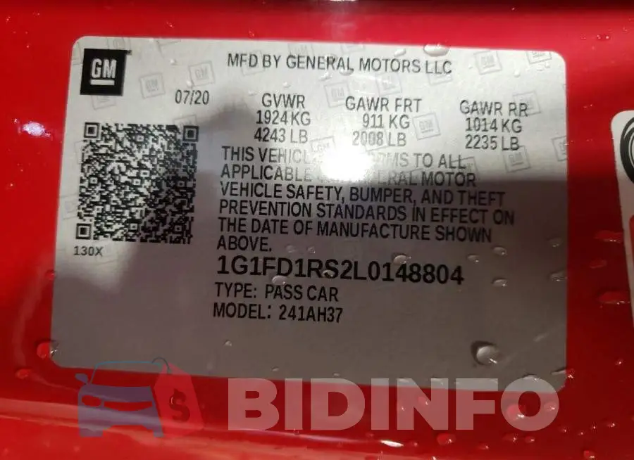 1G1FD1RS2L0148804 Photo# 12