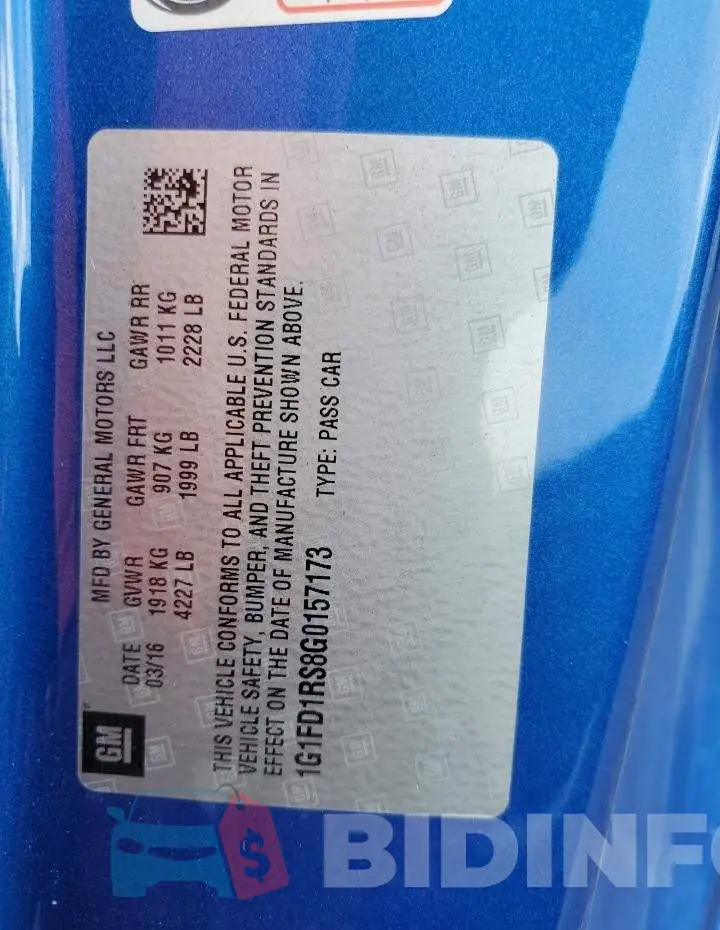 1G1FD1RS8G0157173 Photo# 13