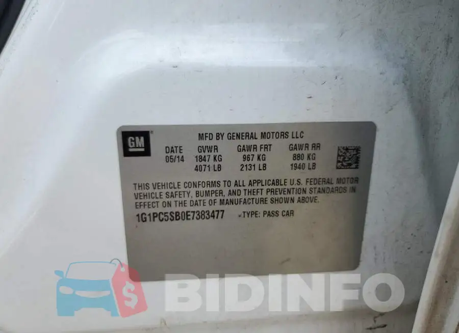 1G1PC5SB0E7383477 Photo# 12