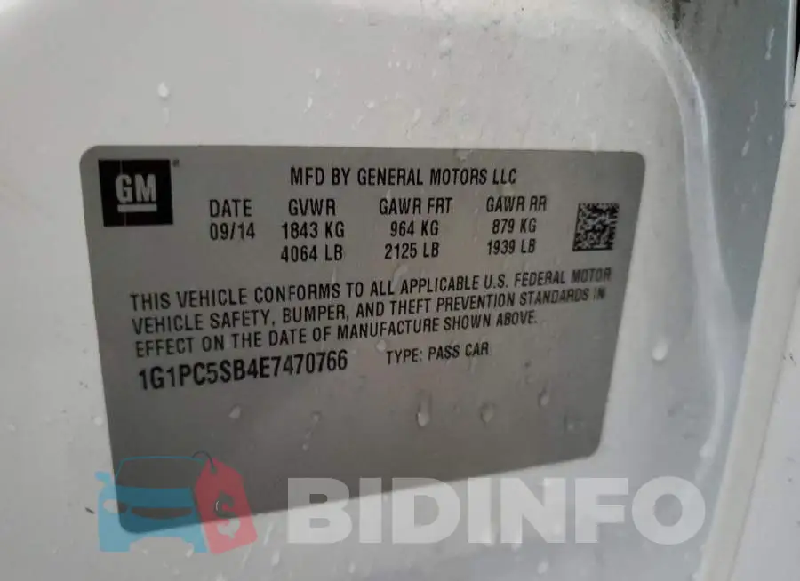 1G1PC5SB4E7470766 Photo# 12
