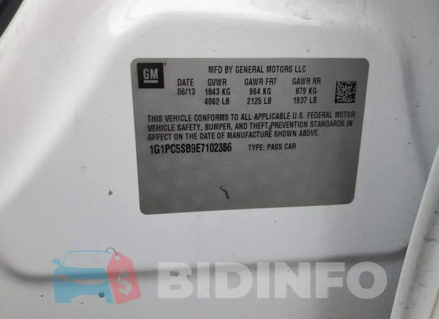 1G1PC5SB9E7102356 Photo# 12