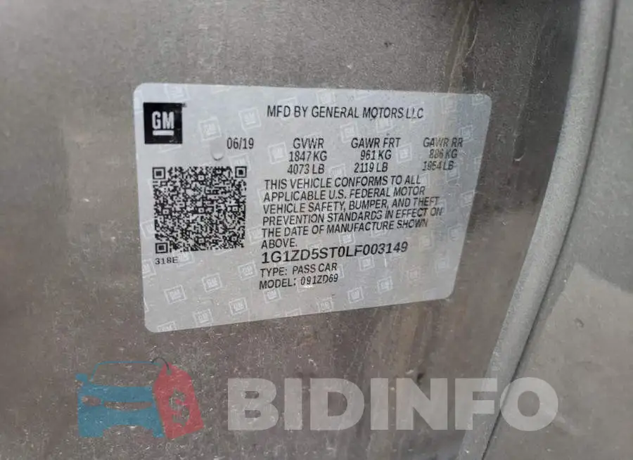 1G1ZD5ST0LF003149 Photo# 12