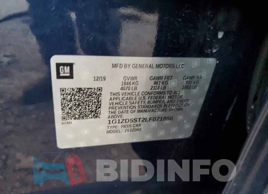 1G1ZD5ST2LF071856 Photo# 12
