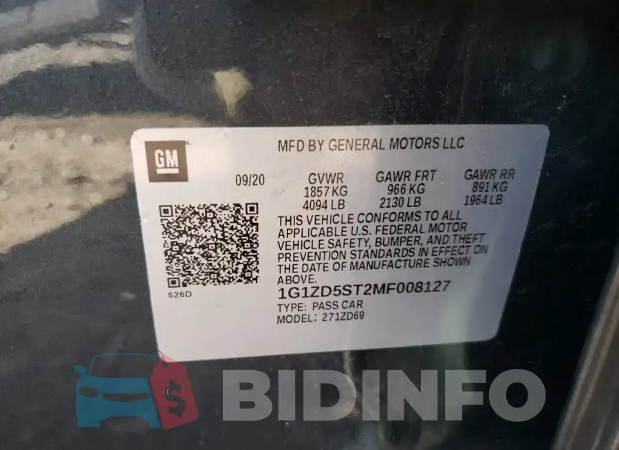 1G1ZD5ST2MF008127 Photo# 12