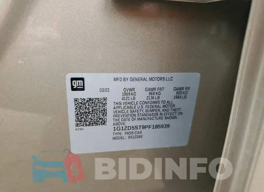 1G1ZD5ST9PF185939 Photo# 12