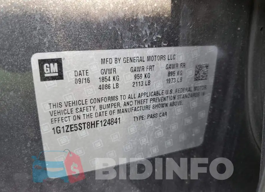 1G1ZE5ST8HF124841 Photo# 12