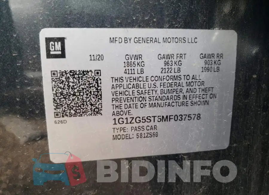 1G1ZG5ST5MF037578 Photo# 12