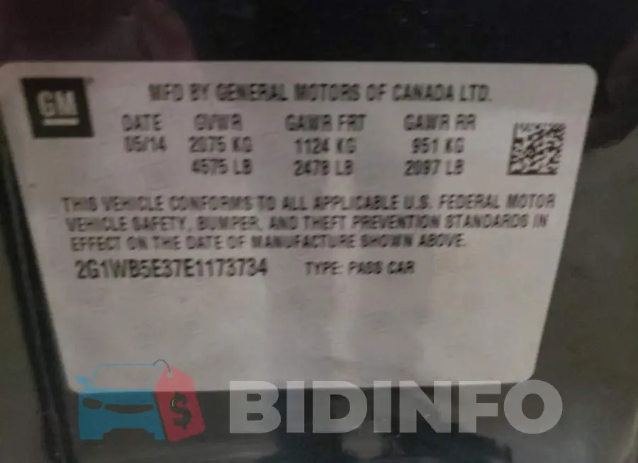 2G1WB5E37E1173734 Photo# 12