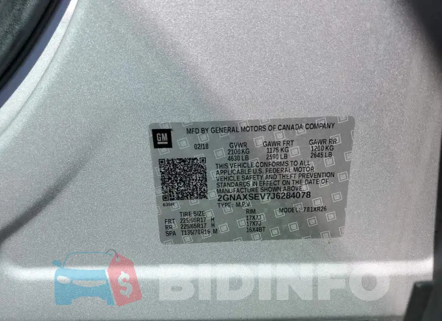 2GNAXSEV7J6284078 Photo# 12