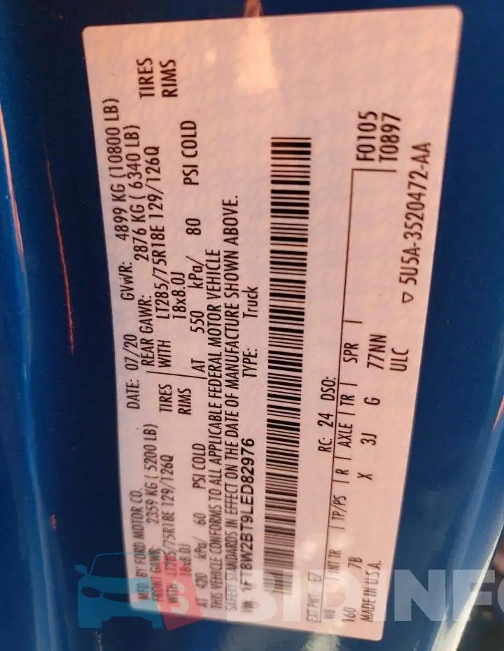 1FT8W2BT9LED82976 Photo# 13