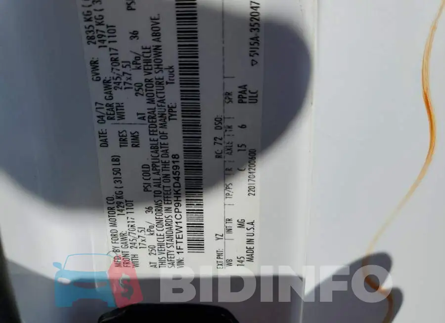 1FTEW1CP9HKD45918 Photo# 12