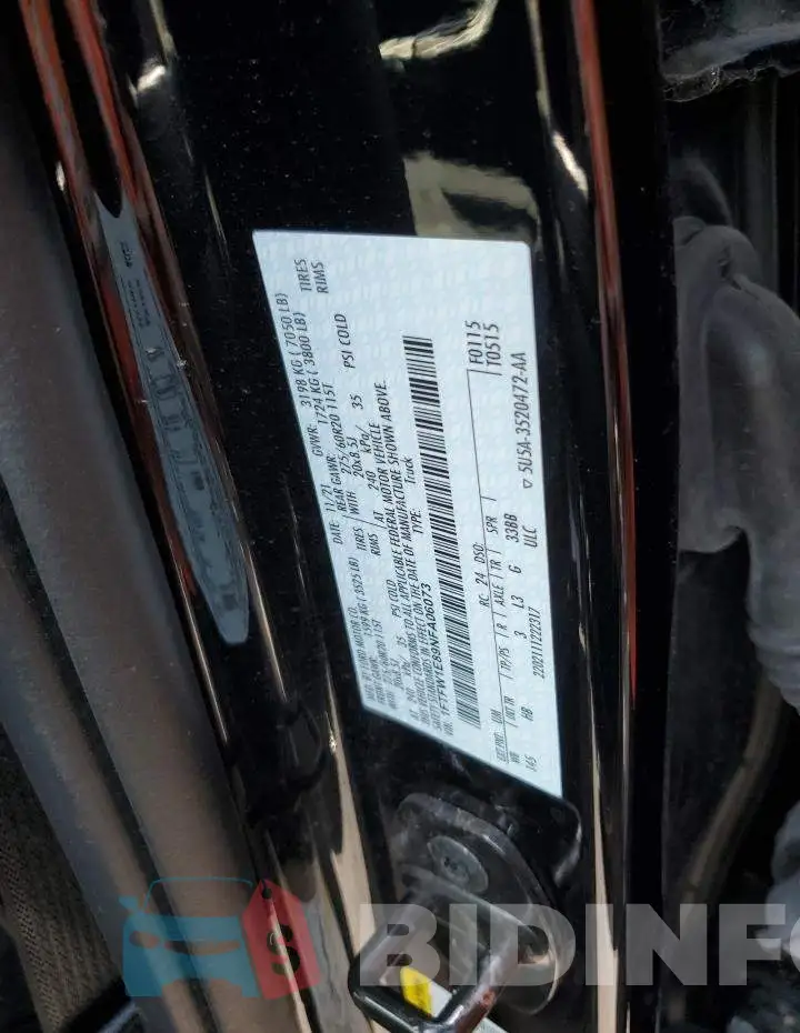 1FTFW1E89NFA06073 Photo# 12