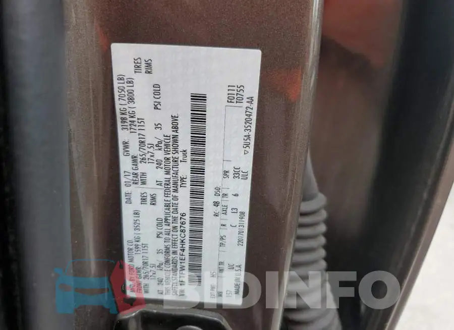 1FTFW1EF4HKC87676 Photo# 12