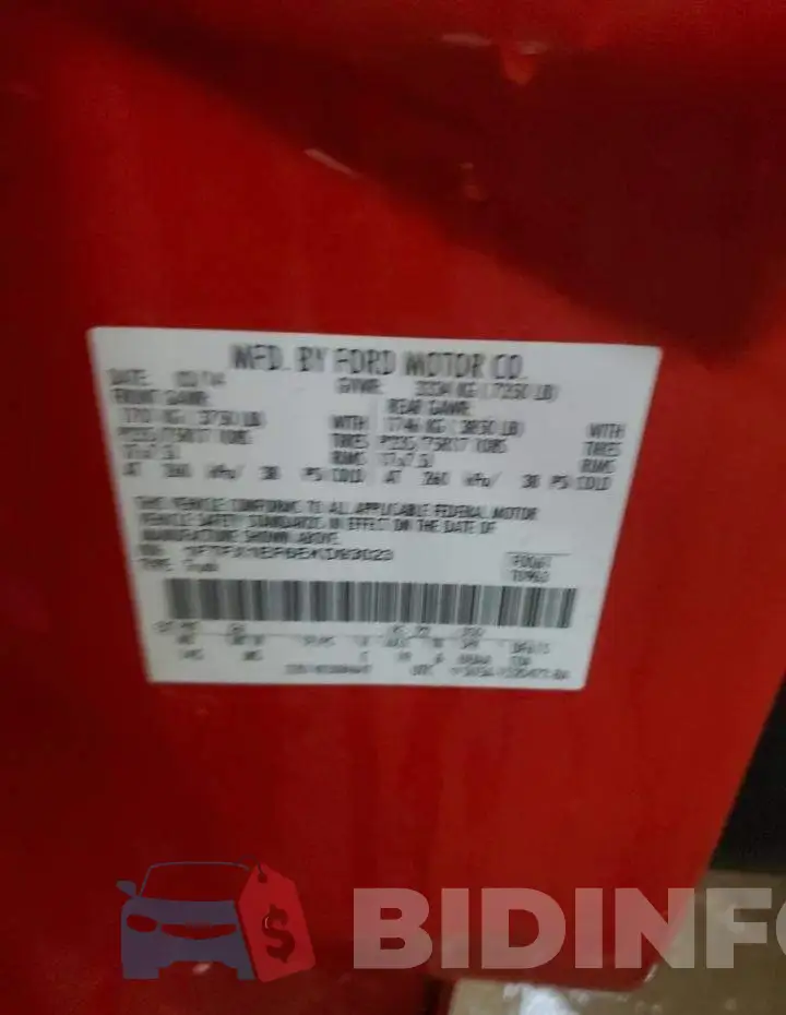 1FTFX1EF6EKD93023 Photo# 12