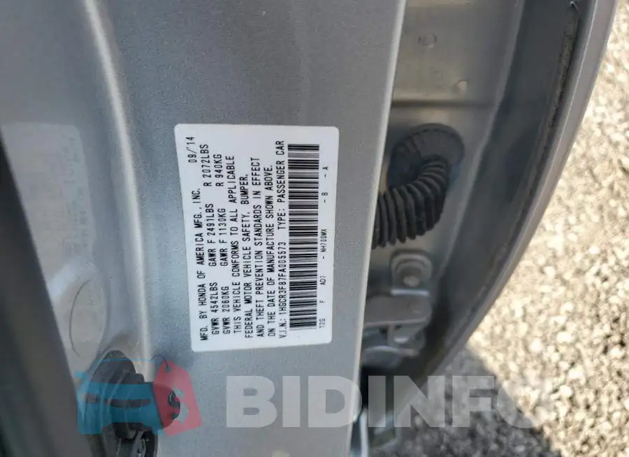 1HGCR3F87FA005573 Photo# 12