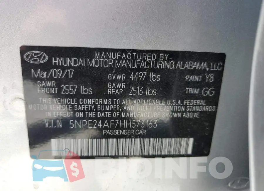 5NPE24AF7HH573163 Photo# 12