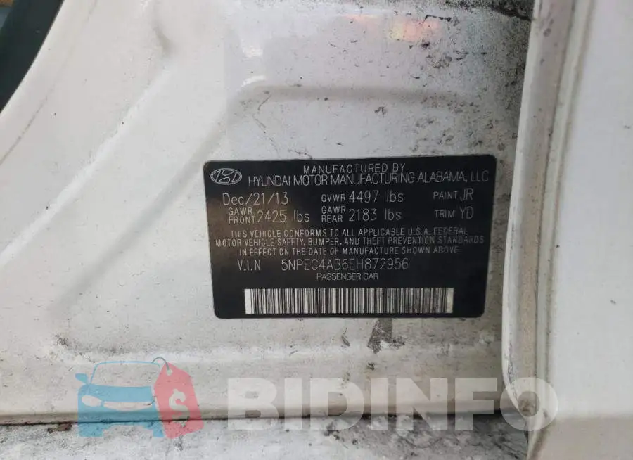 5NPEC4AB6EH872956 Photo# 12