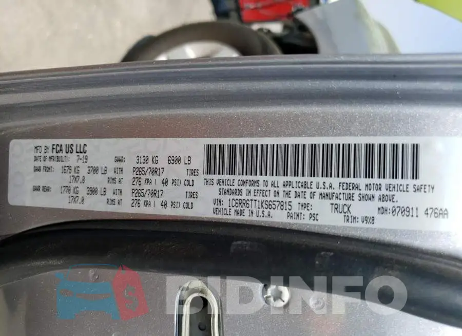 1C6RR6TT1KS657815 Photo# 13