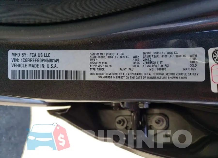 1C6RREFG0PN608149 Photo# 12