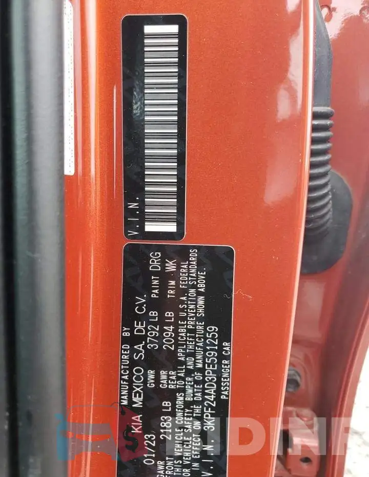 3KPF24AD3PE591259 Photo# 13