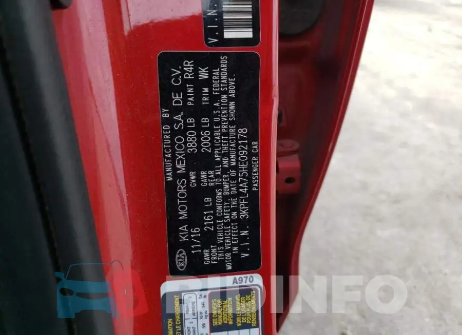 3KPFL4A75HE092178 Photo# 12