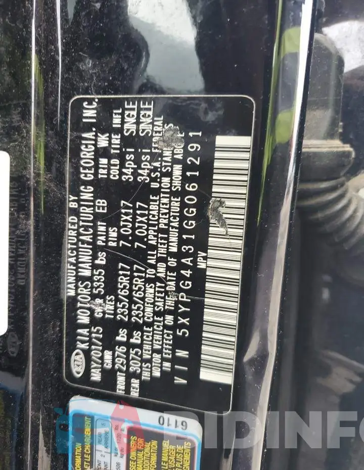 5XYPG4A31GG061291 Photo# 12