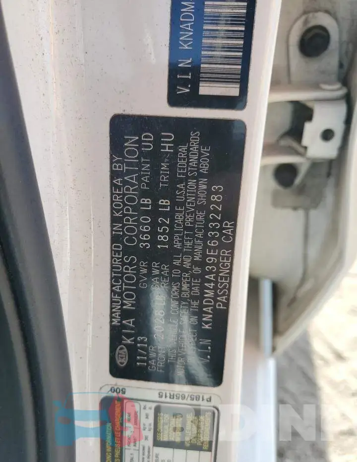 KNADM4A39E6332283 Photo# 12