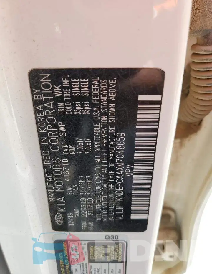 KNDEPCAAXM7048659 Photo# 13