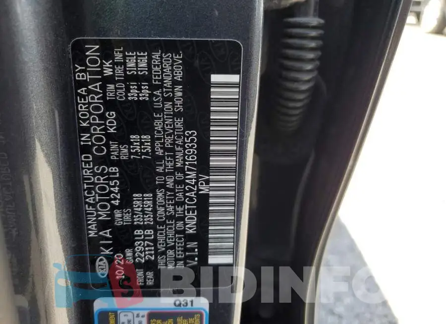 KNDETCA24M7169353 Photo# 13