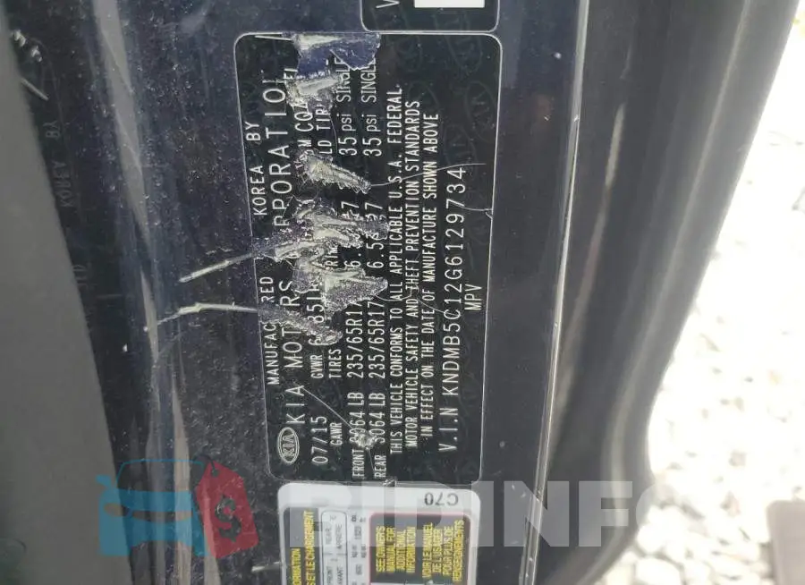KNDMB5C12G6129734 Photo# 13