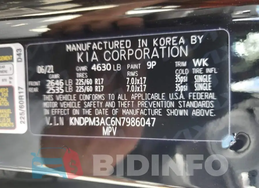 KNDPM3AC6N7986047 Photo# 13