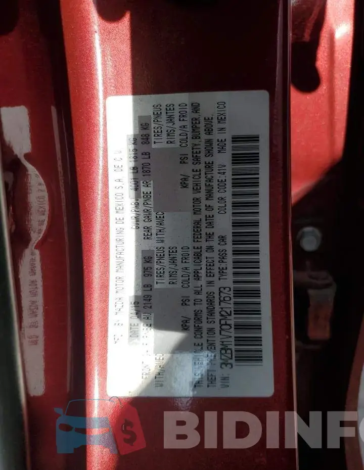 3MZBM1V70FM217673 Photo# 13